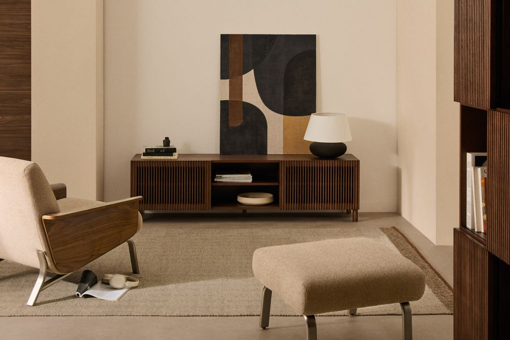 Tv-meubel BEYLA - Essenhout/Notelaar KAV M00054MF09