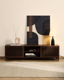 Tv-meubel BEYLA - Essenhout/Notelaar KAV M00054MF09