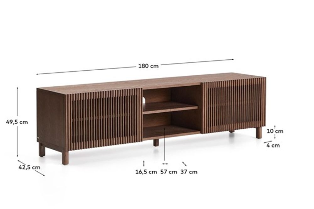 Tv-meubel BEYLA - Essenhout/Notelaar KAV M00054MF09