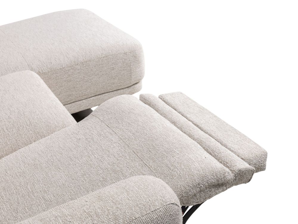 Hoekzetel met relax MASSIMO - Beige C-RCR-95-HKS1