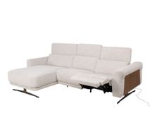 Hoekzetel met relax MASSIMO - Beige C-RCR-95-HKS2