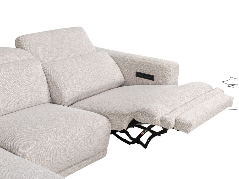 Hoekzetel met relax MASSIMO - Beige C-RCR-95-HKS2