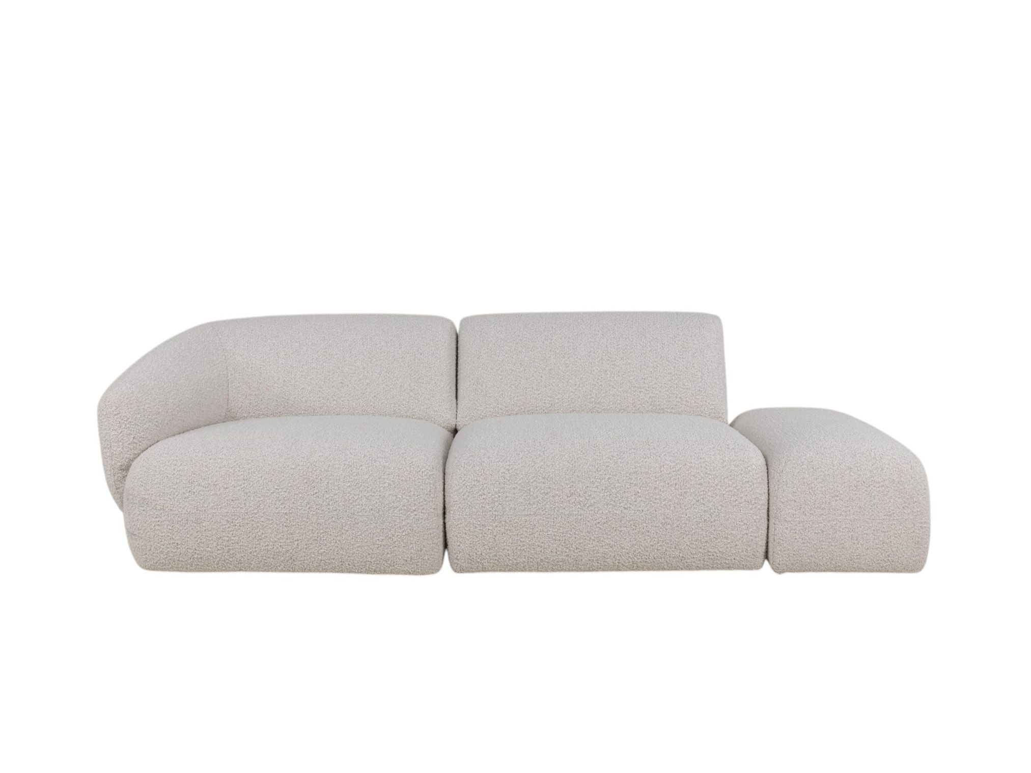 3-zit met aanbouwpoef JULES - Beige C-KUK-31-HKS2