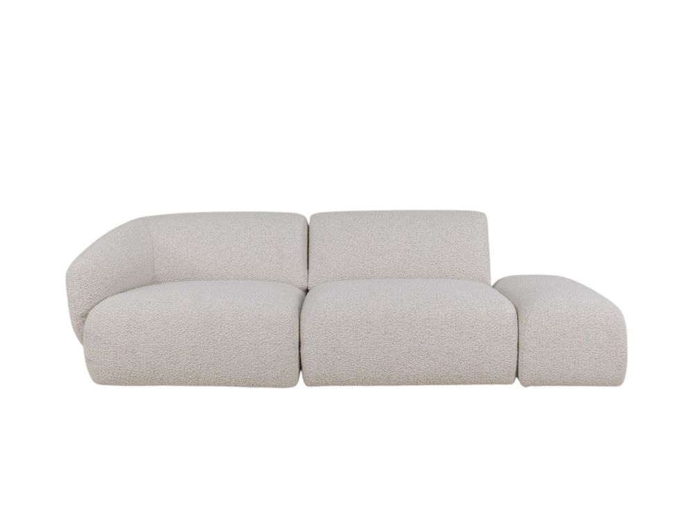 3-zit met aanbouwpoef JULES - Beige C-KUK-31-HKS2