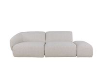 3-zit met aanbouwpoef JULES - Beige C-KUK-31-HKS2