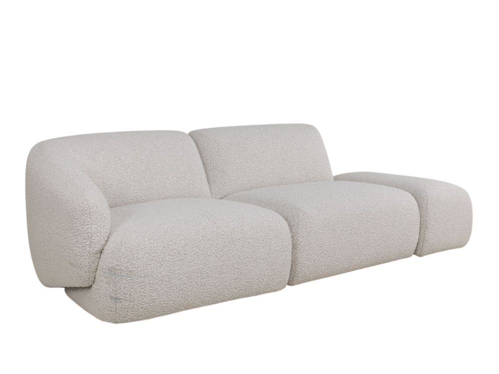 3-zit met aanbouwpoef JULES - Beige C-KUK-31-HKS2