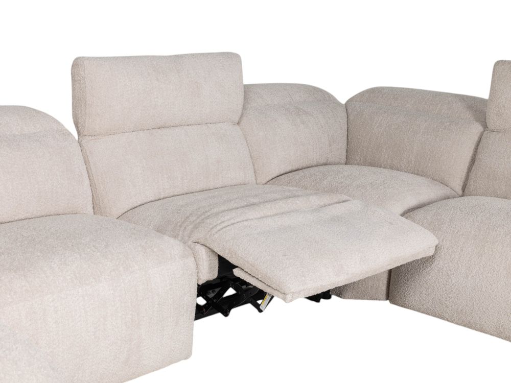 Hoekzetel met elektr. relaxen HOPPER - Crème C-KUK-30-HKS1
