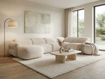 Hoekzetel met elektr. relaxen HOPPER - Crème C-KUK-30-HKS1