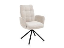 Draaibare armstoel SILVA - Crème HEH 55236CRE