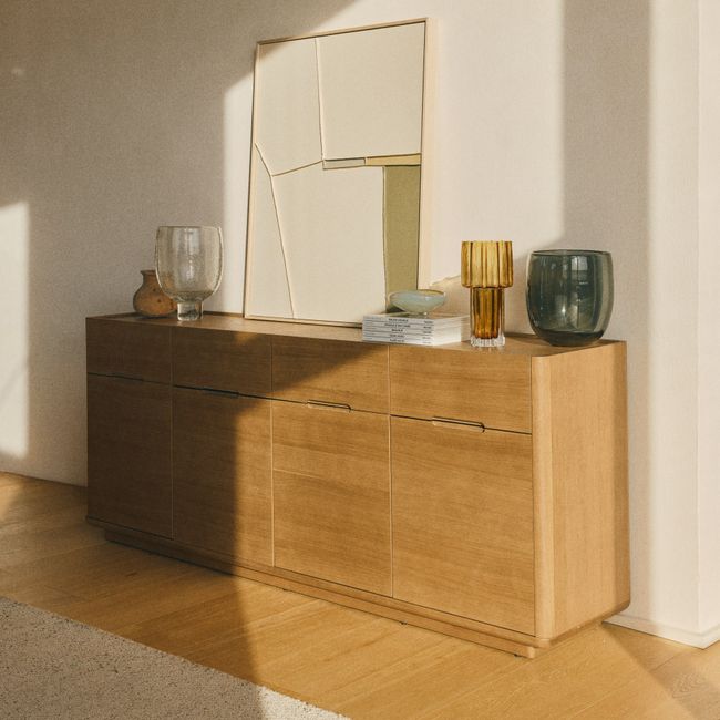 Dressoir ARELIDA - Lichtbruin eikenhout