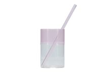 Set van 2 glazen CRUSE - Transparant/Roze ART 707348