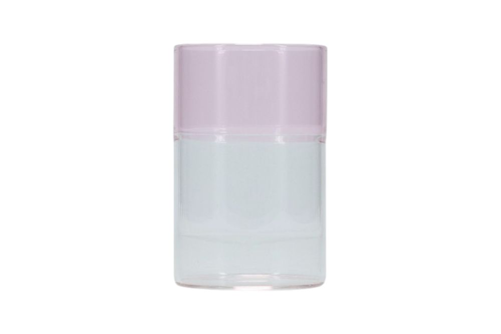 Set van 2 glazen CRUSE - Transparant/Roze ART 707348