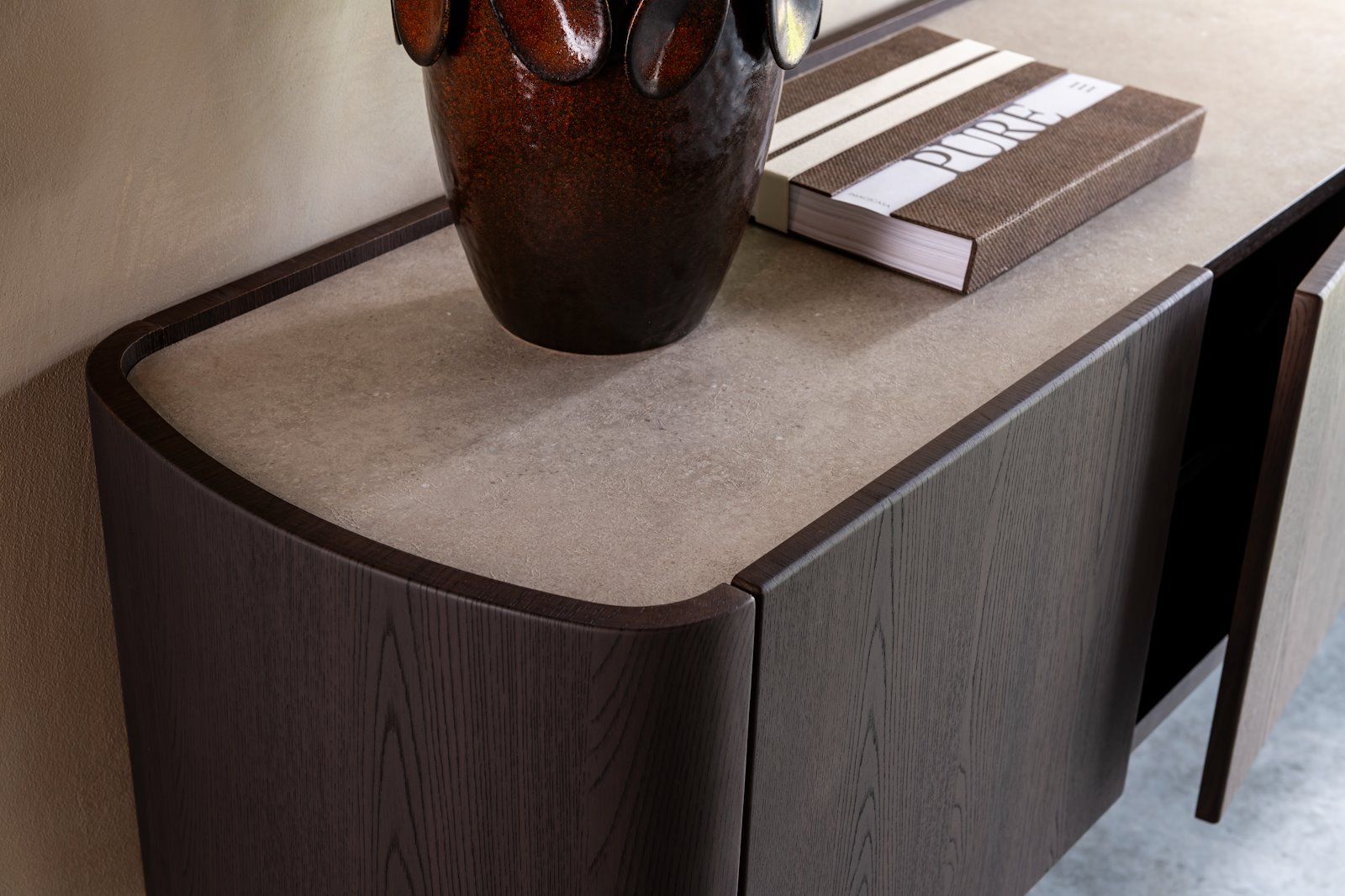 Dressoir MODESTO - Hout / steenlook