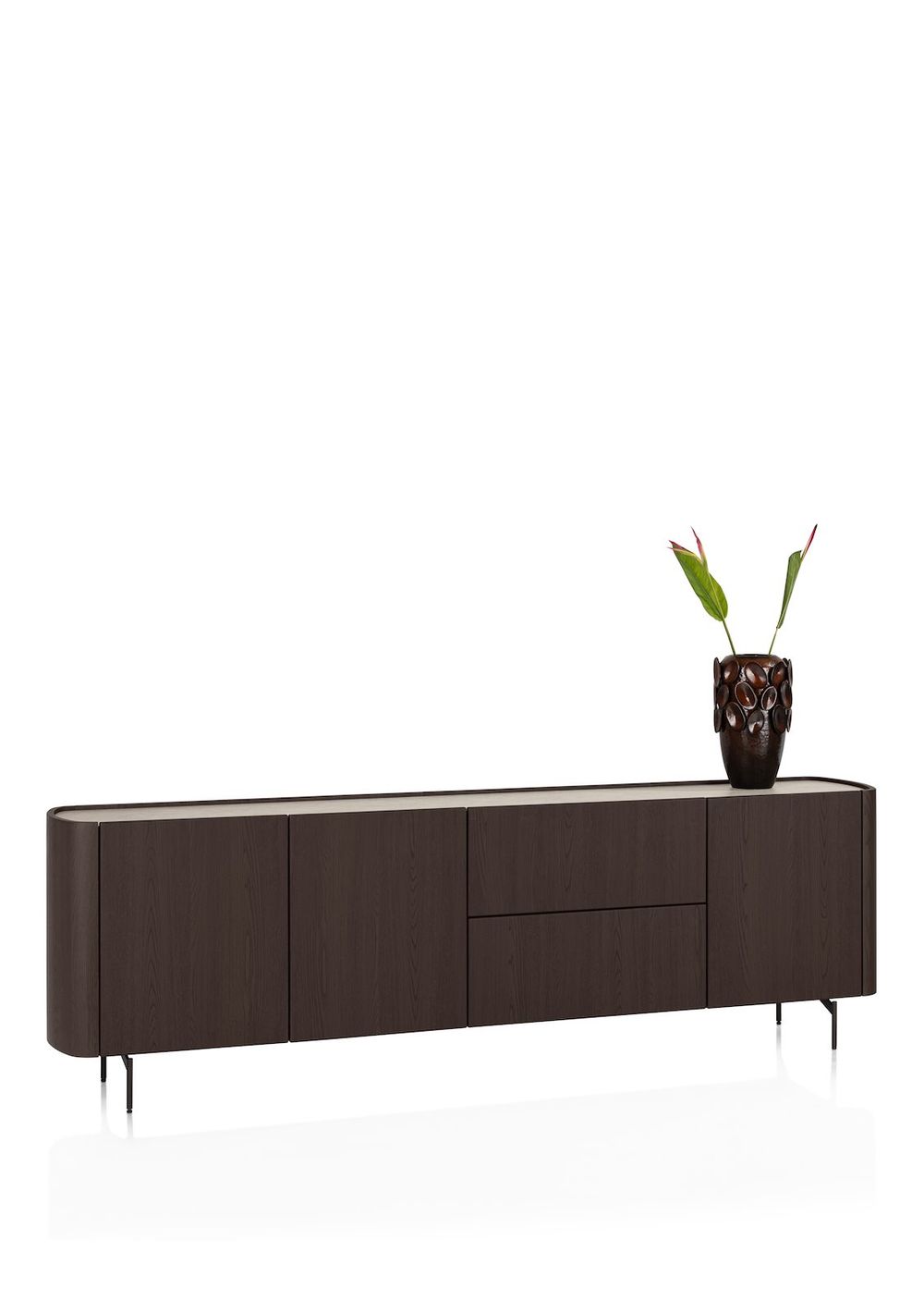 Dressoir MODESTO - Hout / steenlook XOO 56635-CLA
