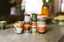 Set van 4 espressomokken 70S CERAMICS - Multicolou HKI KST0155