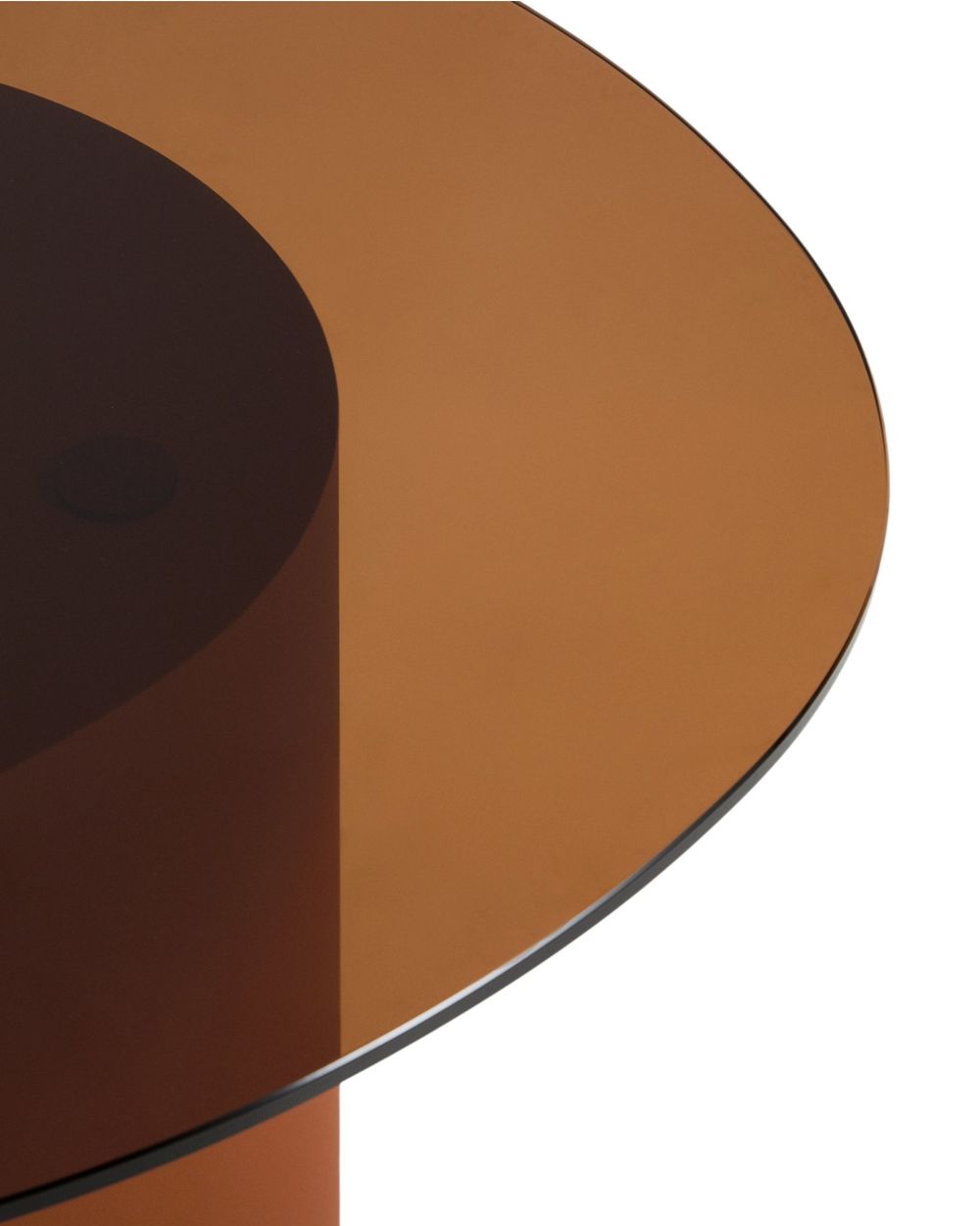 Salontafel OLIR - Bruin glas / Metaal KAV T00230CR10