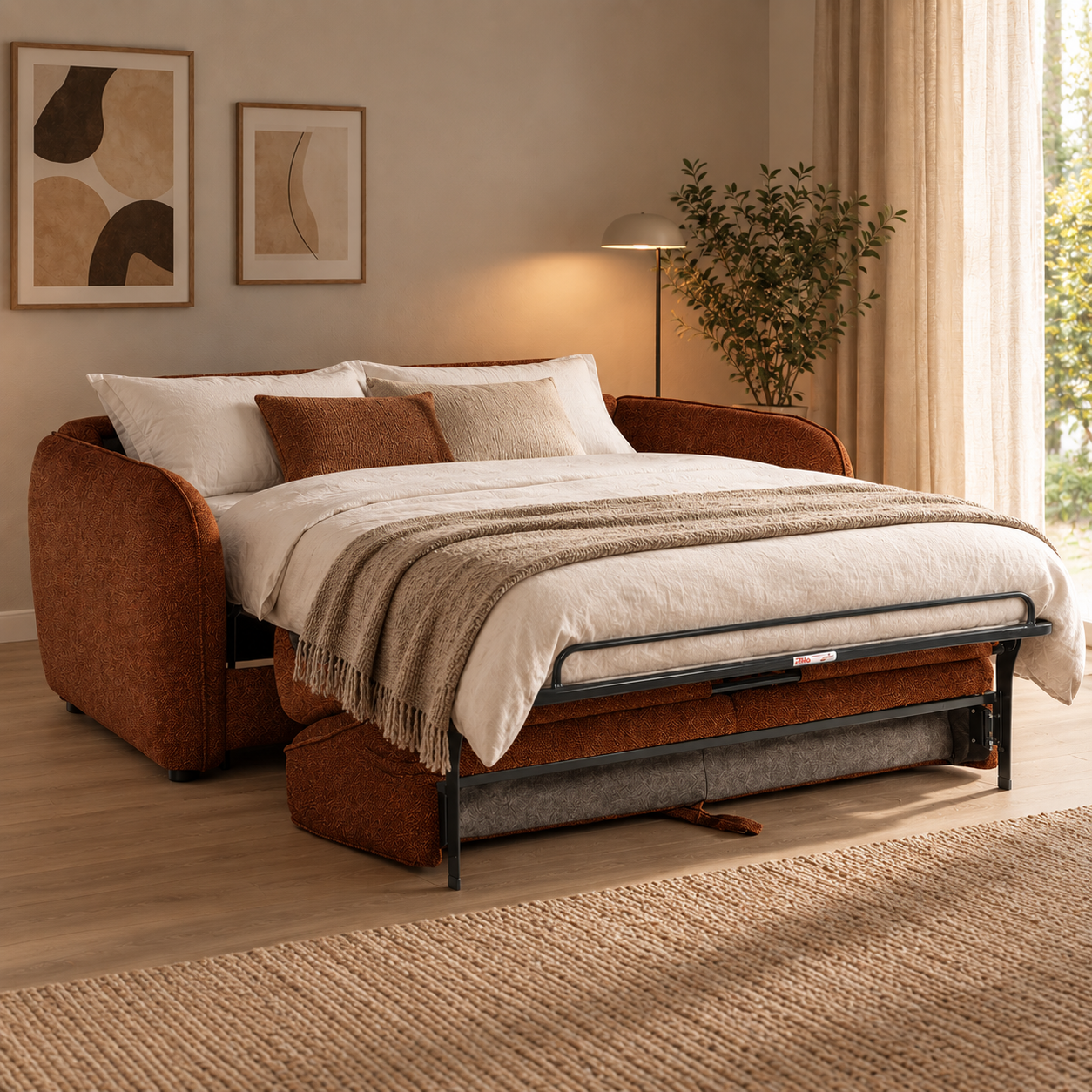3-zit zetelbed LONG BEACH SLIM - Koper