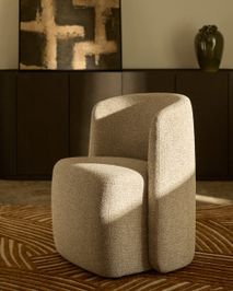 Eetkamerstoel CORVENA - Beige stof KAV C00392FA12