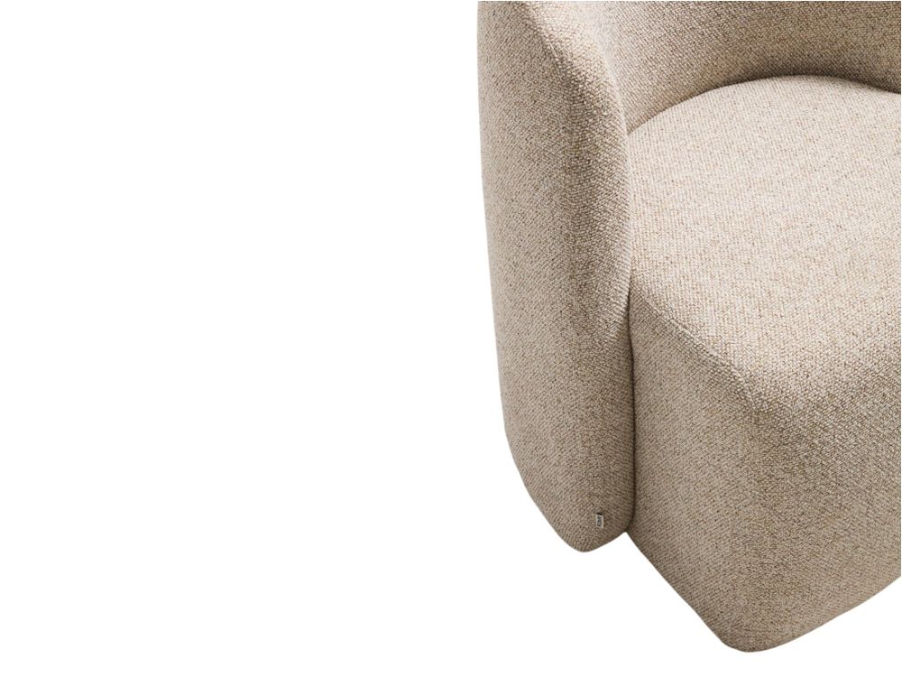 Eetkamerstoel CORVENA - Beige stof KAV C00392FA12