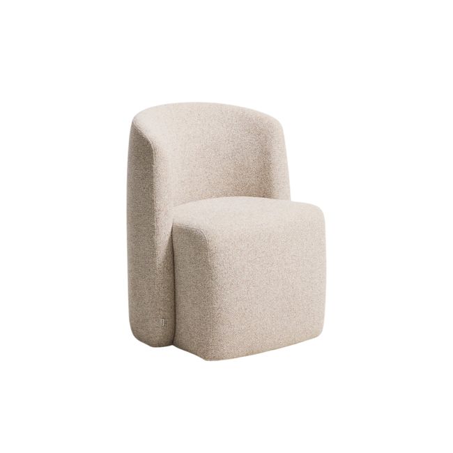 Eetkamerstoel CORVENA - Beige stof