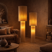 Vloerlamp RENATE - Beige linnen ETH 05-VL8227-59