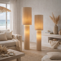 Vloerlamp RENATE - Beige linnen ETH 05-VL8227-59