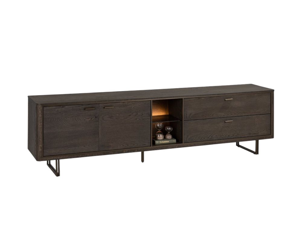 Tv-meubel MOGAN - Basalt eikenfineer HEH 56728-BAS