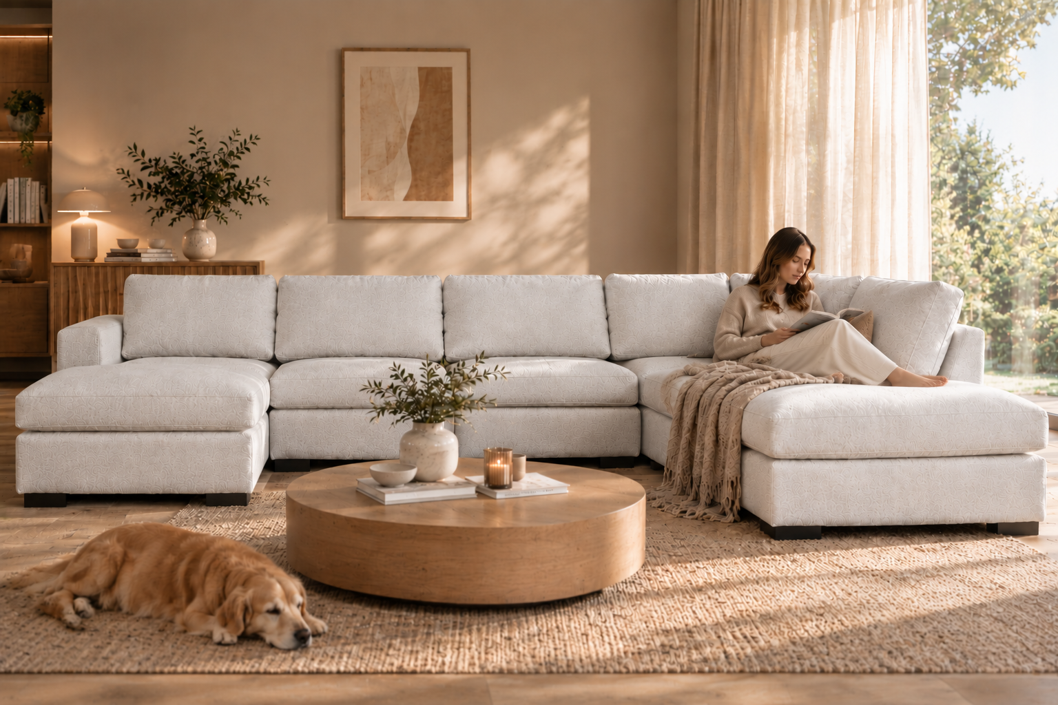 Hoekzetel CESAR - Beige
