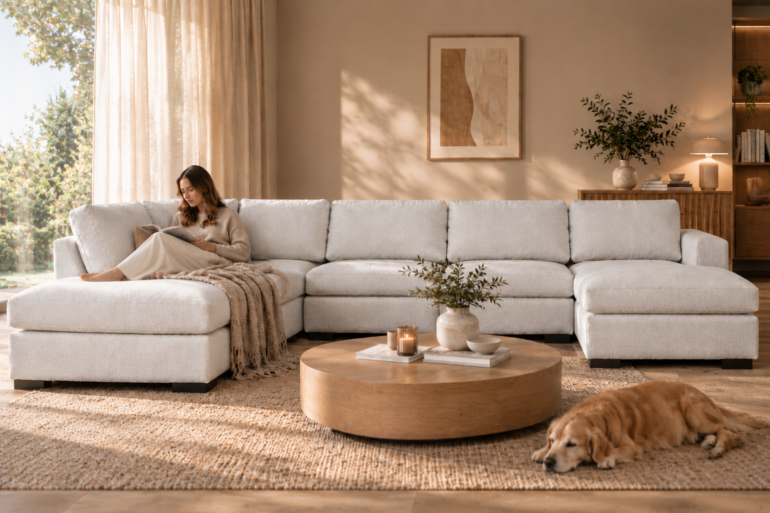 Hoekzetel CESAR - Beige