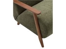 Fauteuil MEGHAN - Mosterdgeel / Walnoot KAV S516-PERA-AM