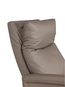 Elektr. relaxfauteuil ROGER - Taupe leder DEZ-83-TZ1