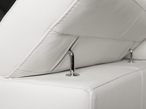 3-zit zetel MAMBO - Leder bianco puro CAL-22-000063-BP370