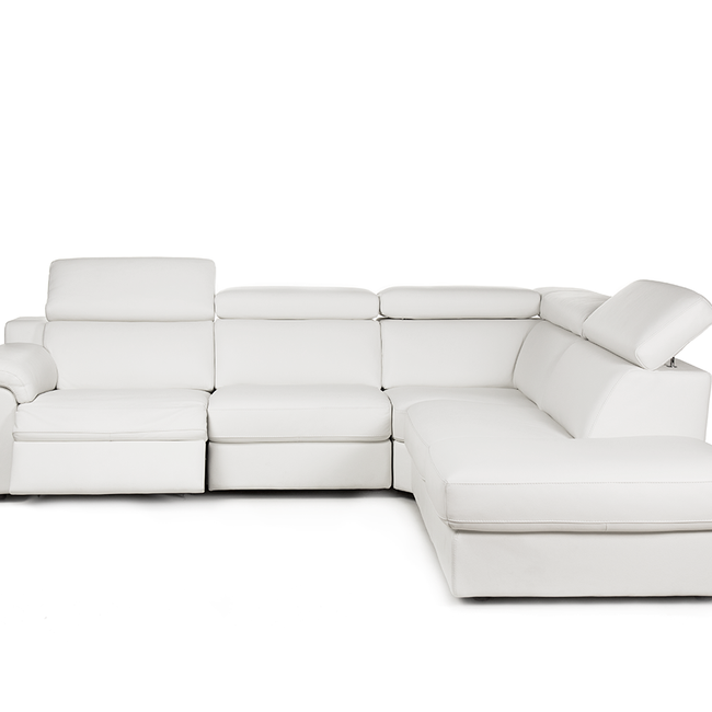 Hoekzetel MAMBO met relax - Leder bull taupe