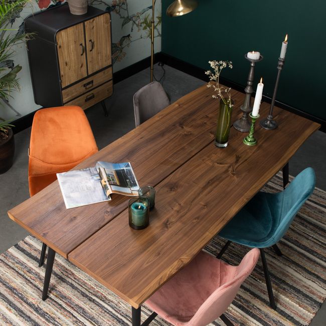 Stoel FRANKY VELVET - Orange