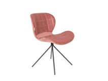Stoel OMG VELVET - Old Pink ZVR OMG STVEOP