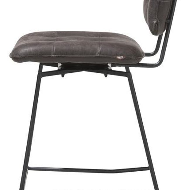 Barstoel - zwart frame - Corsica Cognac