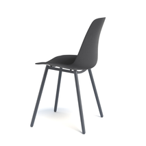 Stoel CLAUDIO - Zwart/Antraciet PFT-186-000001-PP01
