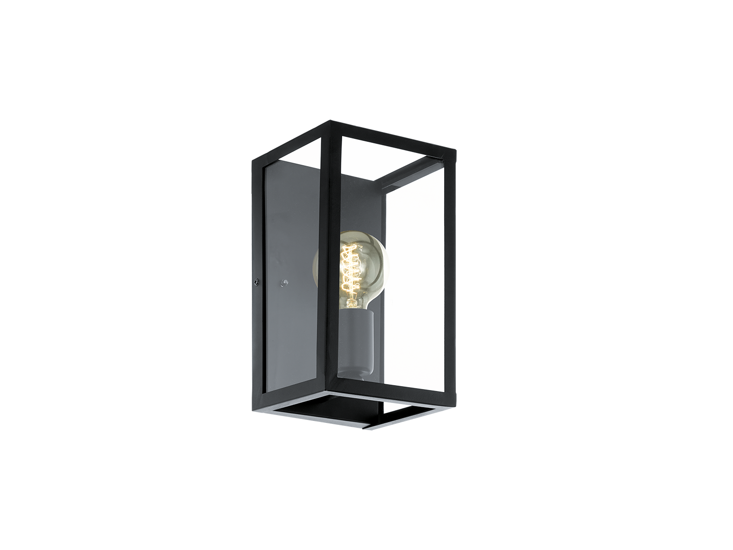 Wandlamp CHARTERHOUSE - Zwart/Glas EGL 49394