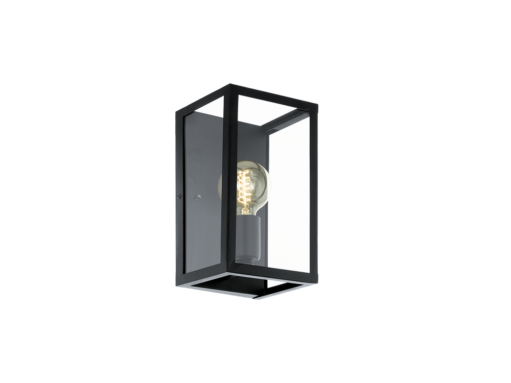Wandlamp CHARTERHOUSE - Zwart/Glas EGL 49394