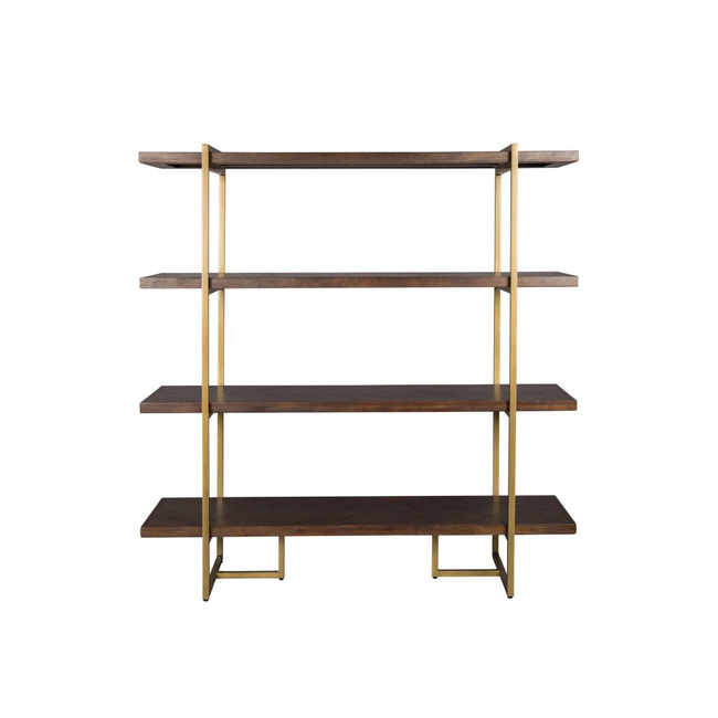 Kast wandrek CLASS - Acacia Wood/Brass