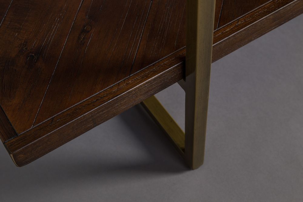 Kast wandrek CLASS - Acacia Wood/Brass ZVR 4200010