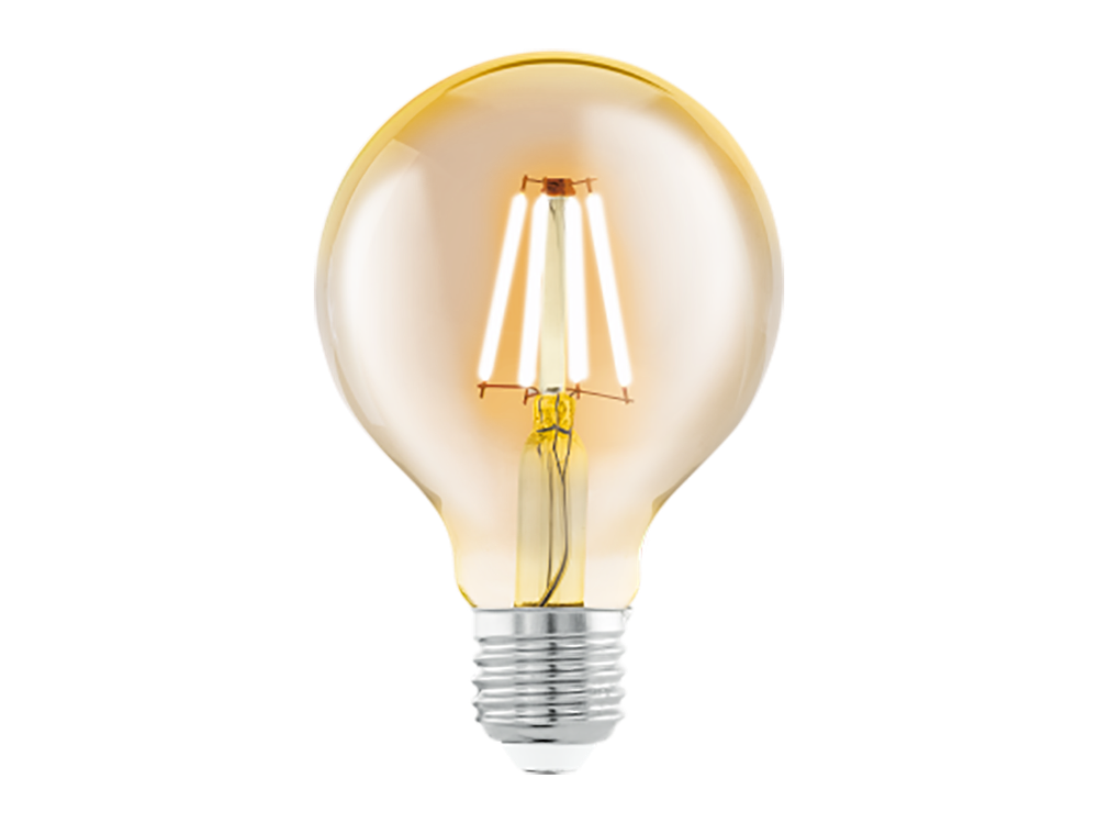Lichtbron G80/E27/4W LED Amber EGL 11556