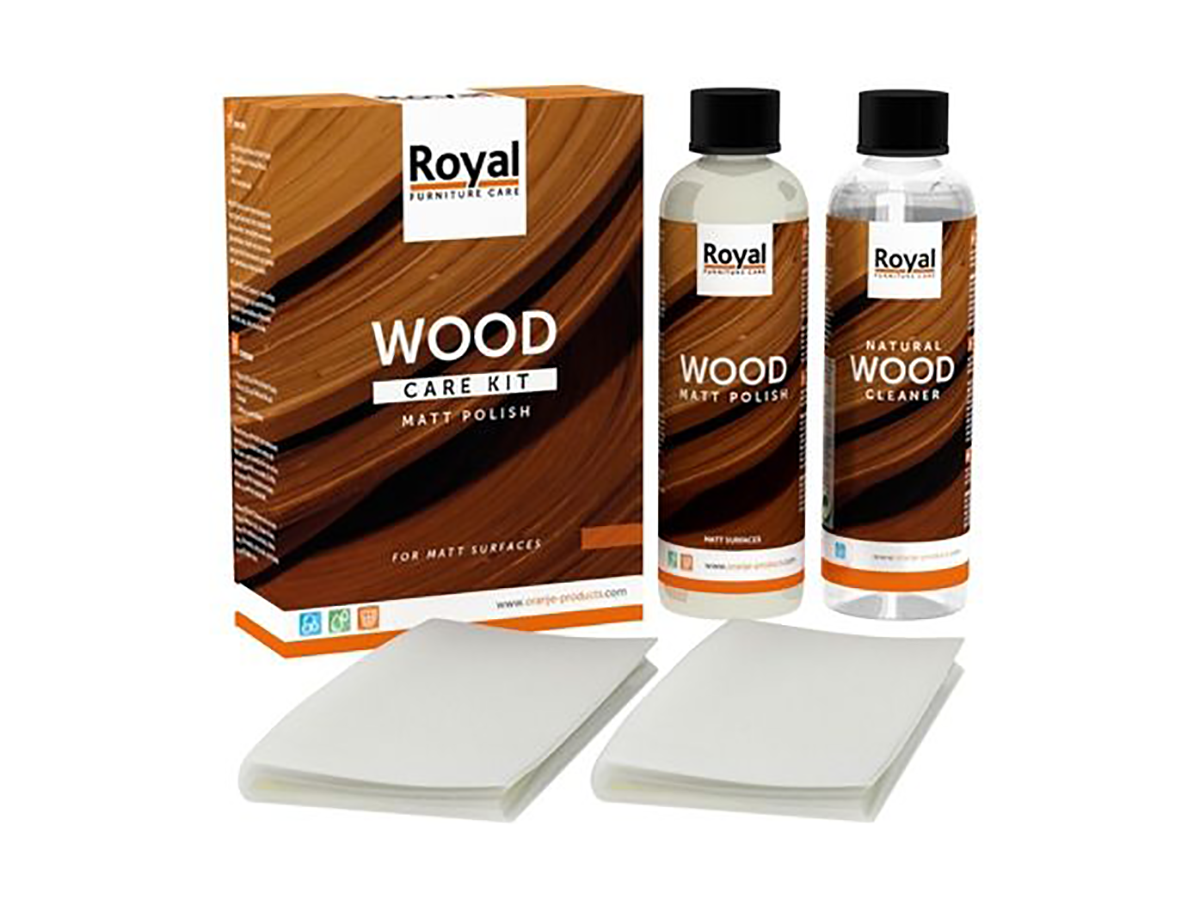 Wood Care Kit MattPolish+Cleaner 2x250ml DEBA Meubelen