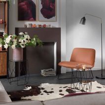Fauteuil FLY - Cognac leder FUR FL 1ZL