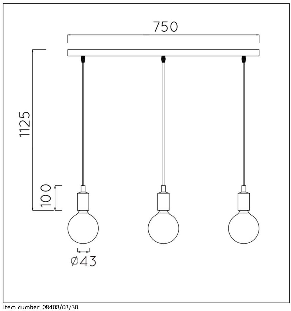 Hanglamp FIX MULTIPLE - Zwart LCD084080330