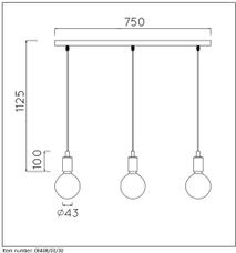 Hanglamp FIX MULTIPLE - Zwart LCD084080330