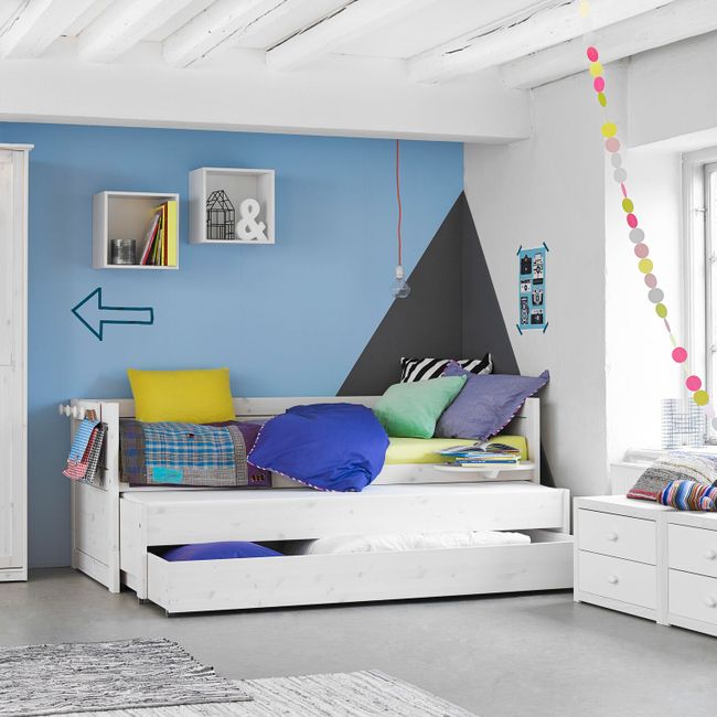 Kajuitbed met lattenbodem - Whitewash