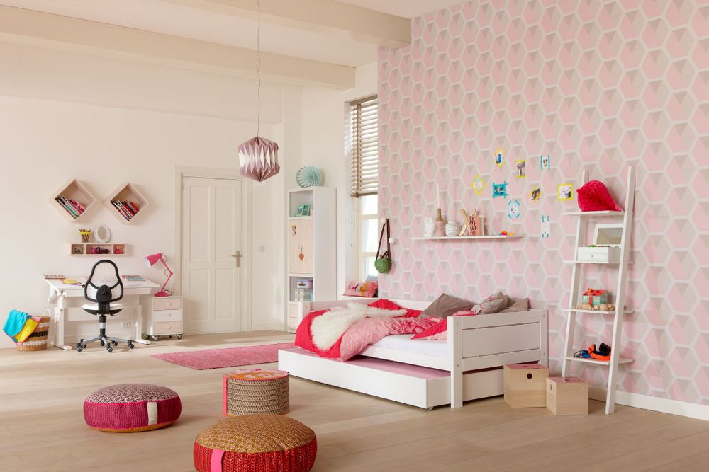 4 in 1 bedcombinatie/luxe lattenbodem - Whitewash SCE 496111WG