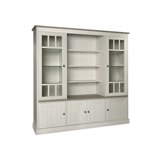 Kast vitrine YORK - Crystal Oak Beige