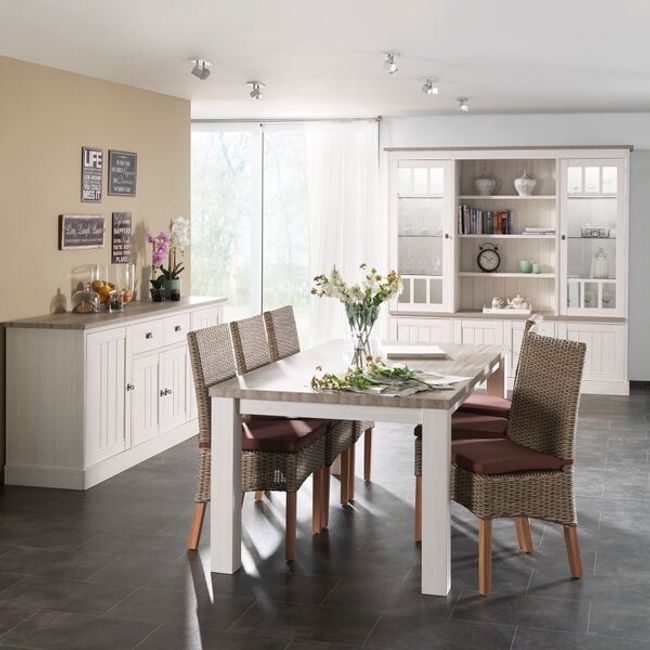 Kast vitrine YORK - Crystal Oak Beige